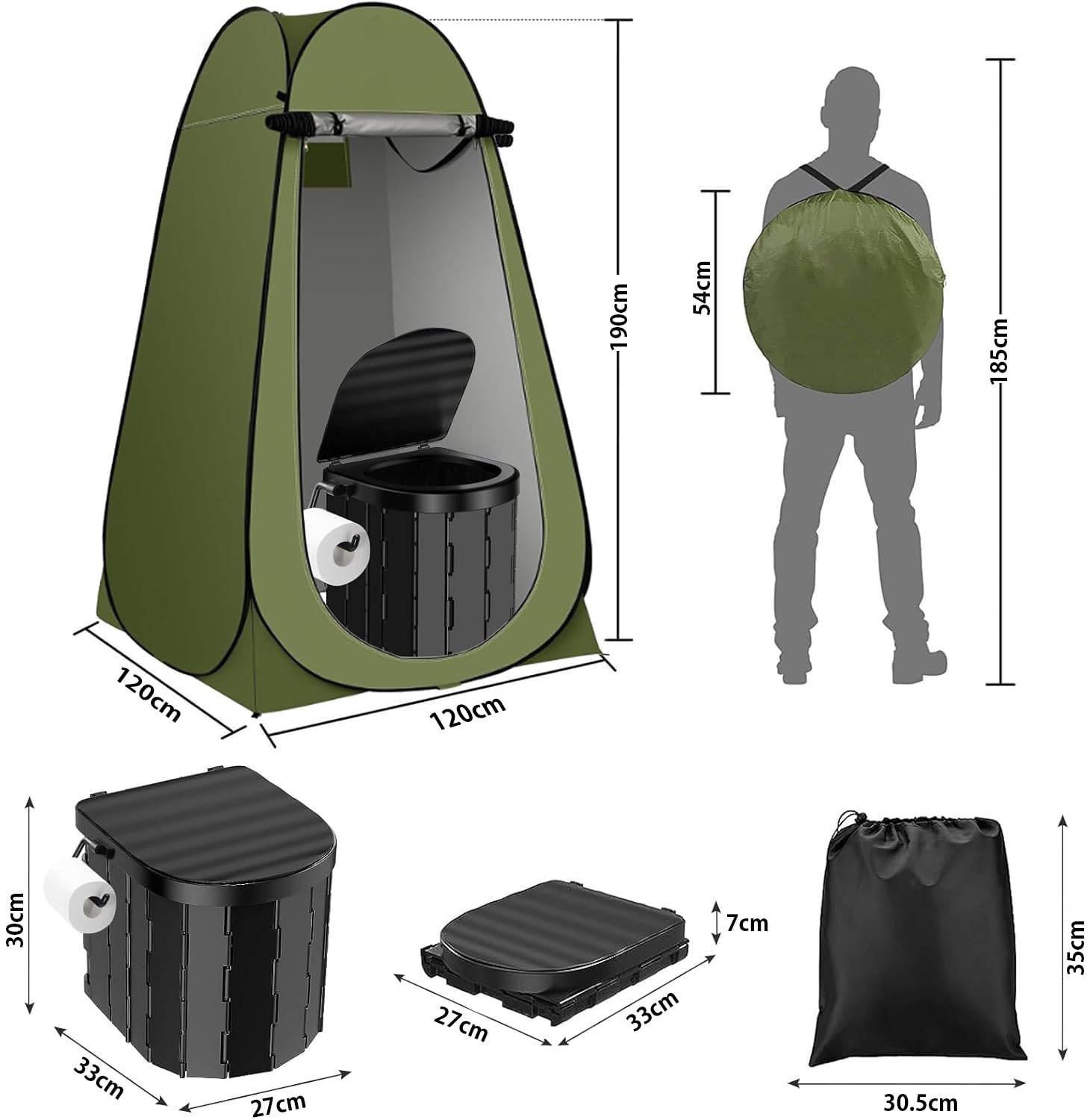 Amazon.co.jp: MFDXWCV 簡易トイレセット 防災トイレ 仮設トイレ